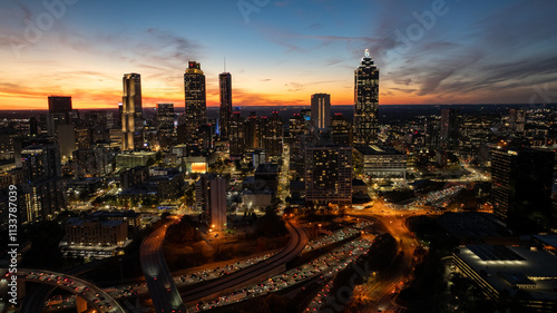 Atlanta Skyline at Sunset