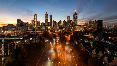 Atlanta Skyline at Sunset