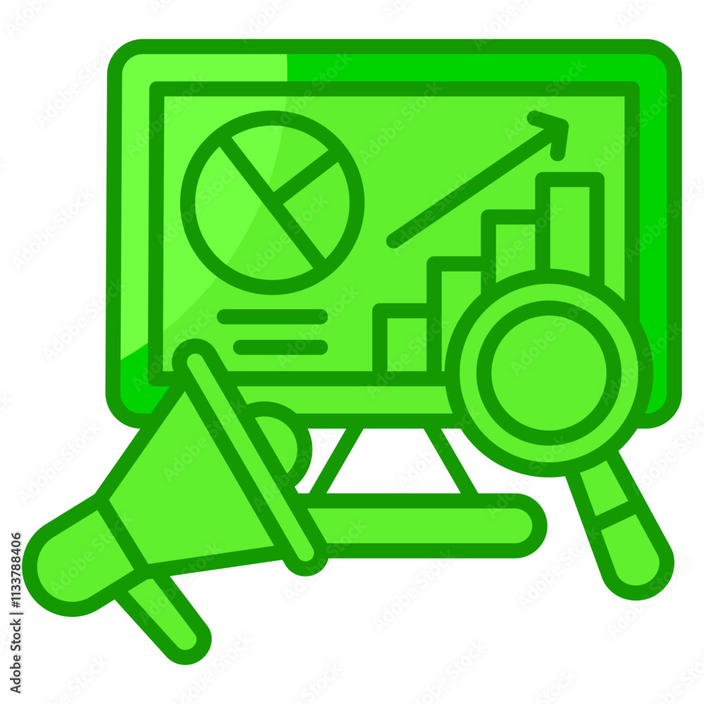 Marketing Analytics Icon Element For Design Marketing Analytics Icon Element For Design