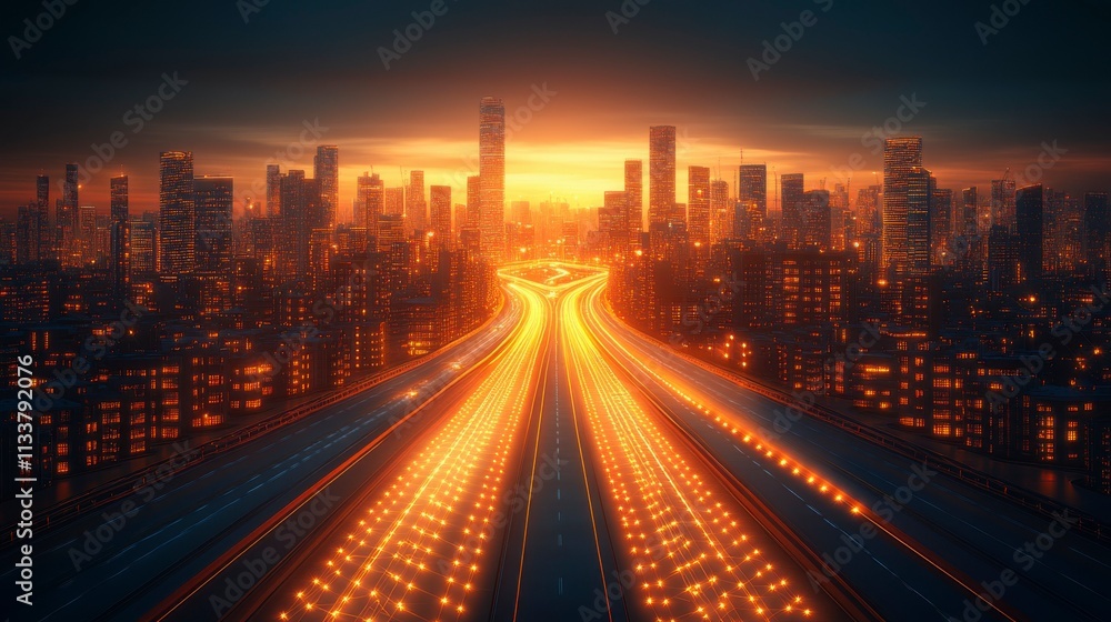 Abstract digital network protection design with luminous dots and connected polygons in a futuristic style dark blue backdrop and a central focused composition Abstract digital network protection design with luminous dots and connected polygons in a futuristic style dark blue backdrop and a central focused composition