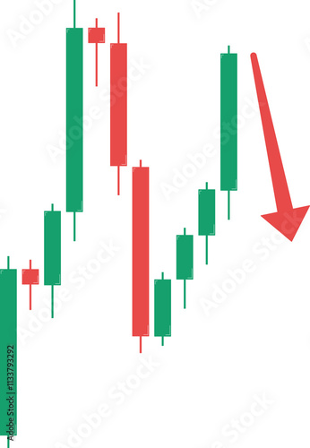 Candlestick setup for long position. Reversal pattern