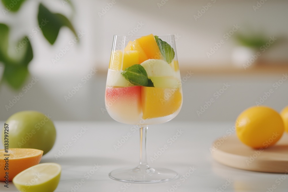 Refreshing Summer Fruit Salad in Glass: A Delicious and Vibrant Treat Refreshing Summer Fruit Salad in Glass: A Delicious and Vibrant Treat