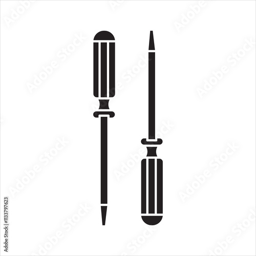 SCREWDRIVER ICON WITH TWO COLORS