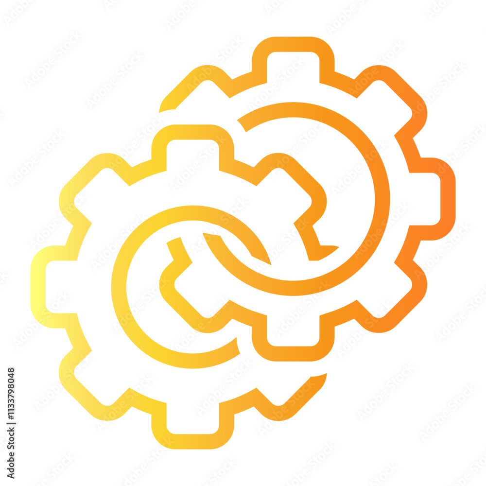 progress Line Gradient Icon progress Line Gradient Icon
