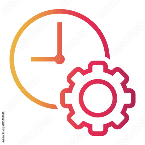 progress Line Gradient Icon