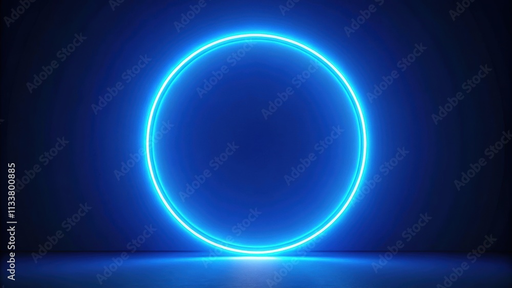 Blue glowing neon frame lighting round on background, blue, glowing, neon, frame, lighting, round,background Blue glowing neon frame lighting round on background, blue, glowing, neon, frame, lighting, round,background