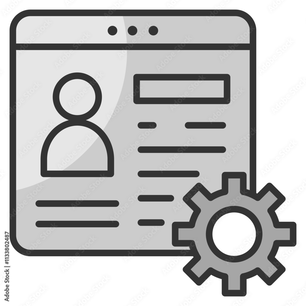 Account Management Icon Element For Design Account Management Icon Element For Design