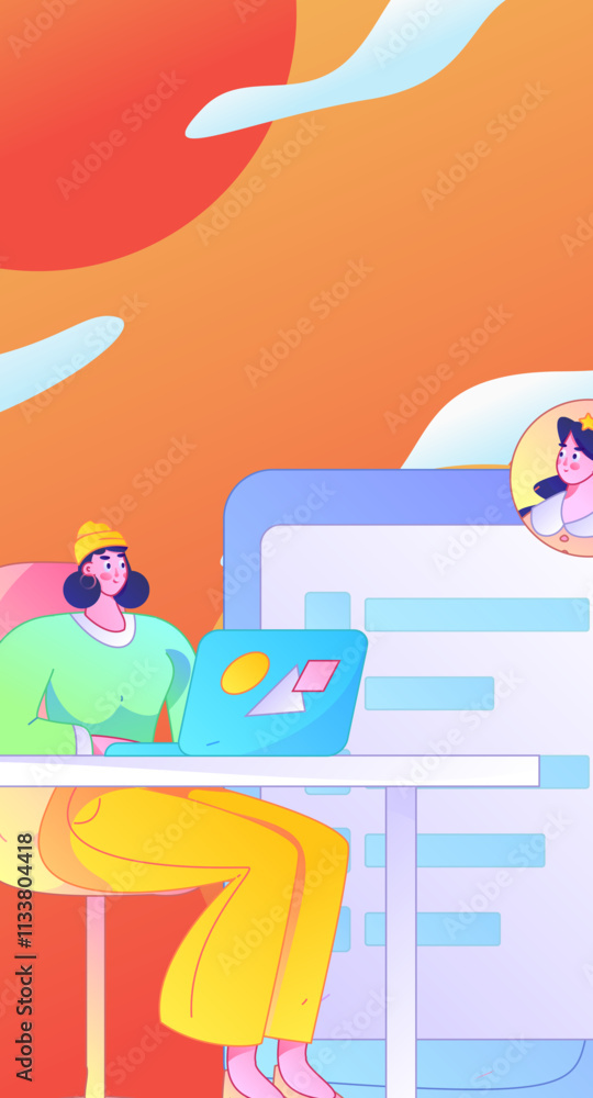 Personnel doing job interview flat vector concept operation hand drawn illustration
Personnel doing job interview flat vector concept operation hand drawn illustration