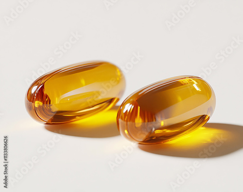 Yellow soft gel capsule, Fish oil capsules omega 3 vitamin with EPA and DHAvon 