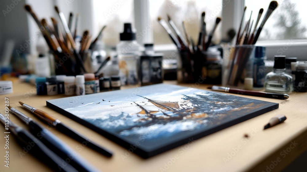 Etsy Shop Owner Displaying Unique Handmade Boat on Table for Online Marketing and Creative Inspiration in Home Decor Photography Etsy Shop Owner Displaying Unique Handmade Boat on Table for Online Marketing and Creative Inspiration in Home Decor Photography