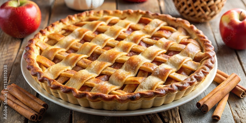 Homemade apple pie with lattice crust, apple, dessert, baking, delicious, pastry, lattice, homemade, sweet, golden, flaky Homemade apple pie with lattice crust, apple, dessert, baking, delicious, pastry, lattice, homemade, sweet, golden, flaky