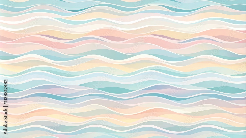 Soft pastel waves gently blend in a tranquil, harmonious pattern with a serene vibe , pastel, waves, soft, blend, smooth Soft pastel waves gently blend in a tranquil, harmonious pattern with a serene vibe , pastel, waves, soft, blend, smooth