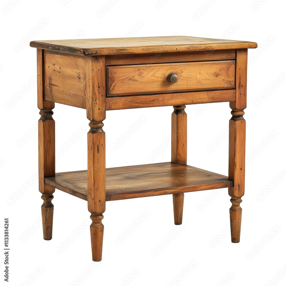 Wooden Nightstand Isolated on PNG Transparent Background Wooden Nightstand Isolated on PNG Transparent Background