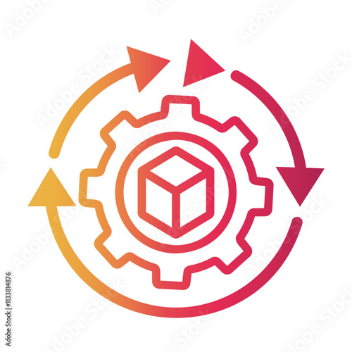 adjustment Line Gradient Icon
