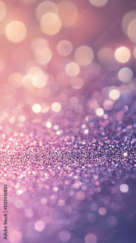 Beautiful Shimmering Glitter Background with Soft Bokeh Effects in Delicate Pink and Purple Hues for Elegant and Festive Designs and Promotions Beautiful Shimmering Glitter Background with Soft Bokeh Effects in Delicate Pink and Purple Hues for Elegant and Festive Designs and Promotions