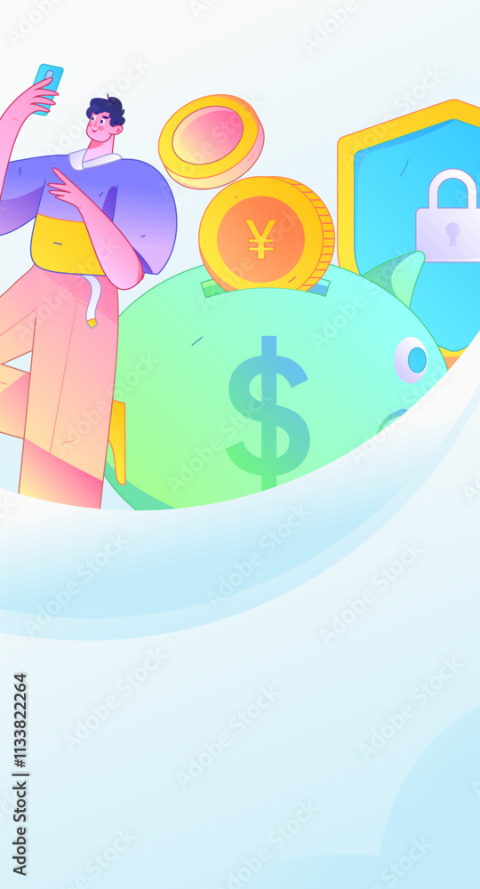 Online shopping payment security character flat vector concept operation hand drawn illustration
Online shopping payment security character flat vector concept operation hand drawn illustration