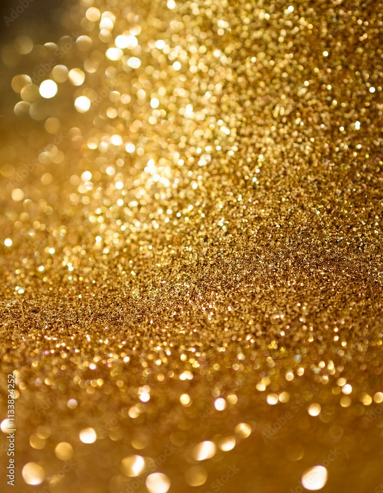 Golden glitter texture. Shimmering and luxurious background. Golden glitter texture. Shimmering and luxurious background.