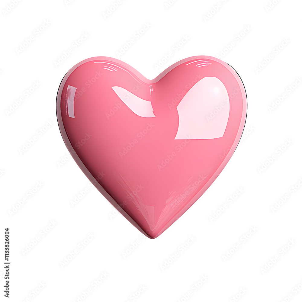 A Glossy Pink Heart Shape on a Transparent Background Ideal for Expressions of Love, Romance, and Affection in Graphic Design and Digital Art Projects A Glossy Pink Heart Shape on a Transparent Background Ideal for Expressions of Love, Romance, and Affection in Graphic Design and Digital Art Projects