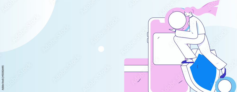 Online shopping payment security character flat vector concept operation hand drawn illustration
Online shopping payment security character flat vector concept operation hand drawn illustration