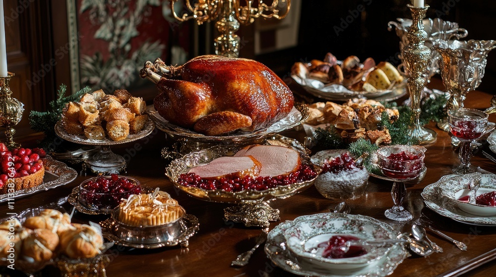 Lavish European Christmas Feast Spread Lavish European Christmas Feast Spread