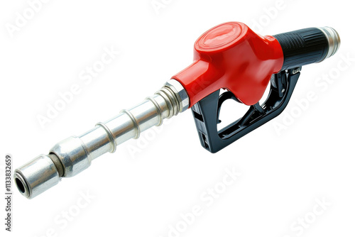 Standard Gas Pump Nozzle with Automatic Shut-Off Isolated on Transparent Background photo