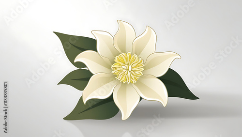 jasmine flower illustration, created by generative ai