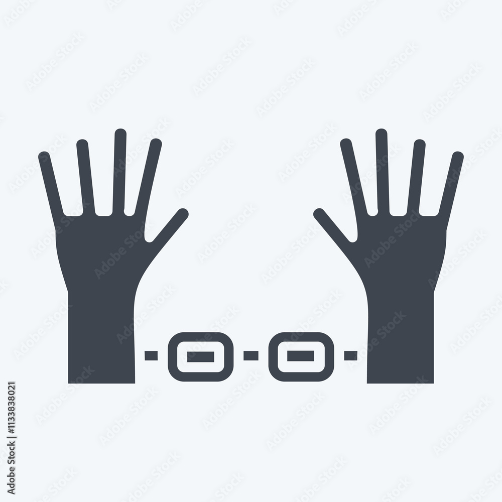 Icon Freedom. related to Justice symbol. glyph style. simple design editable Icon Freedom. related to Justice symbol. glyph style. simple design editable