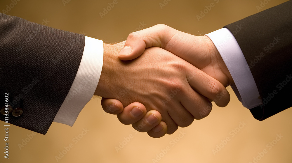 Close-up of two businessmen shaking hands in a modern office, symbolizing a successful merger deal, professional and clean atmosphere. Close-up of two businessmen shaking hands in a modern office, symbolizing a successful merger deal, professional and clean atmosphere.