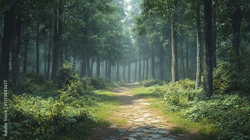 Fototapeta premium Fresh Air in a Spacious City Park