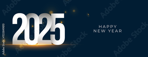 happy new year 2025 holiday wallpaper with light effect