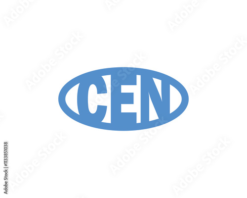 CEN logo design vector template. CEN