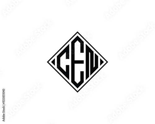 CEN logo design vector template. CEN