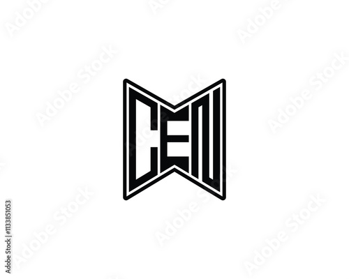 CEN logo design vector template. CEN