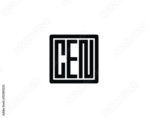CEN logo design vector template. CEN