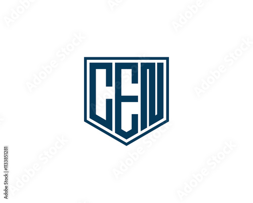CEN logo design vector template. CEN