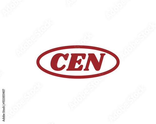 CEN logo design vector template. CEN