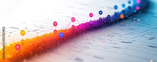 A detailed strategic roadmap featuring, colorful icons, linear timeline, and sleek design elements