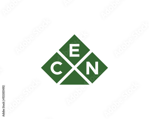 CEN logo design vector template. CEN