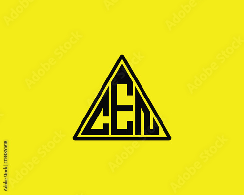 CEN logo design vector template. CEN