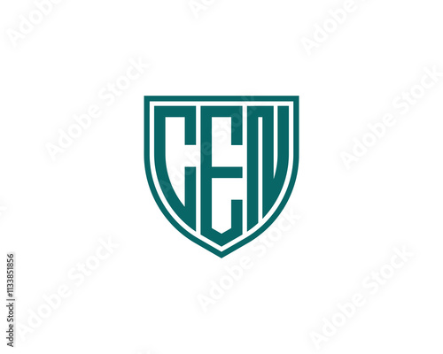 CEN logo design vector template. CEN