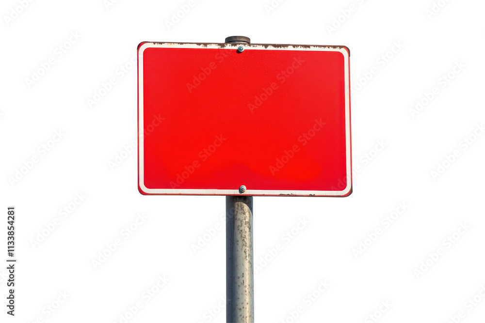 Blank Red Sign Isolated on PNG Transparent Background Blank Red Sign Isolated on PNG Transparent Background