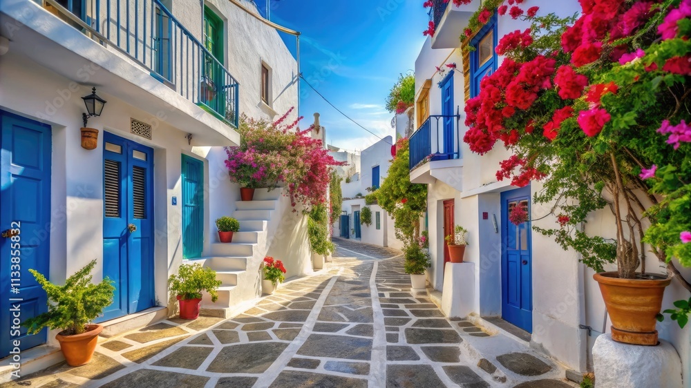 Mykonos Island Greece Streets Traditional Architecture Mykonos Island Greece Streets Traditional Architecture
