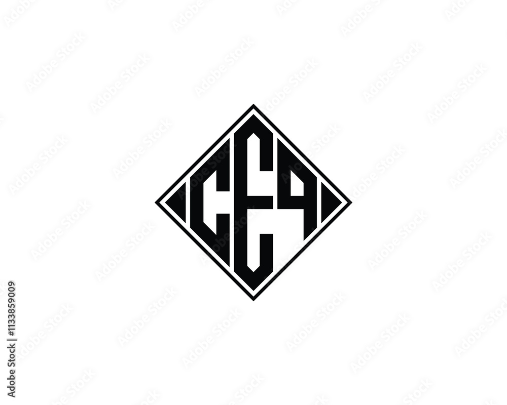 CEQ logo design vector template. CEQ CEQ logo design vector template. CEQ
