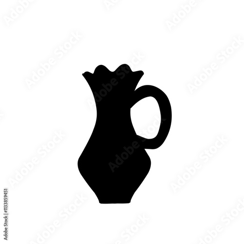 Vase silhouette vector