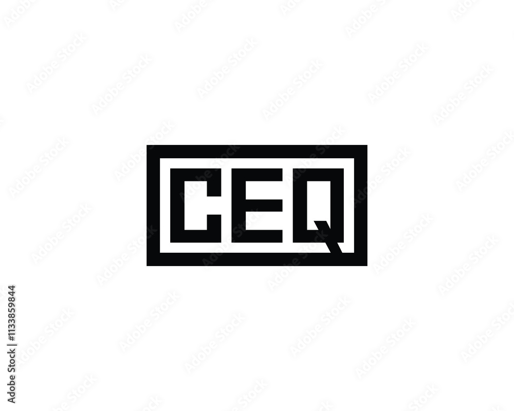 CEQ logo design vector template. CEQ CEQ logo design vector template. CEQ