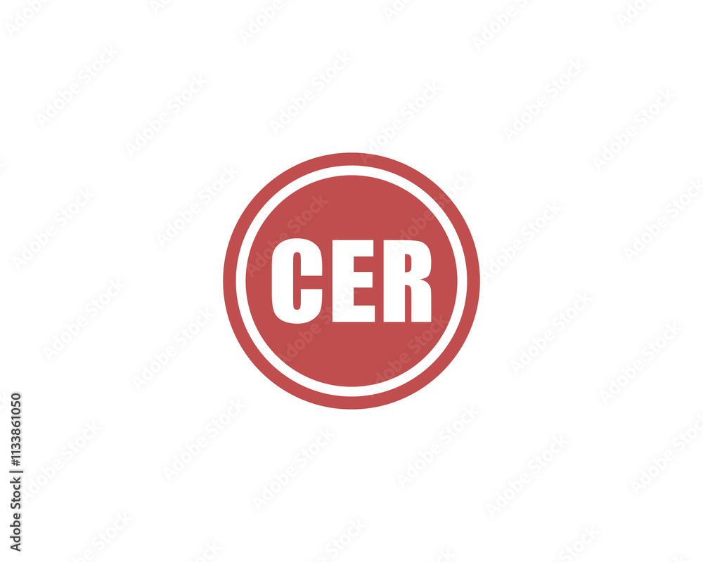 CER logo design vector template. CER CER logo design vector template. CER