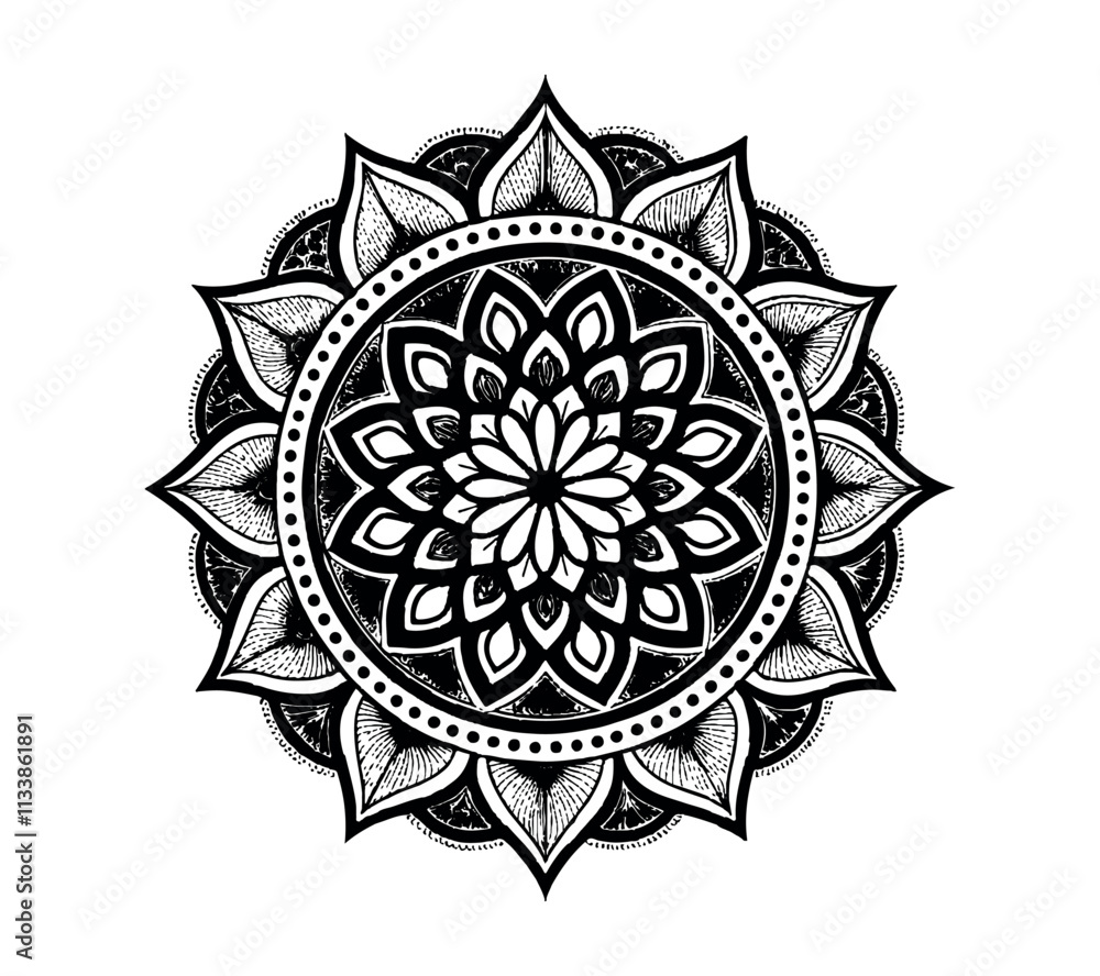 Luxury Mandala vector silhouette Luxury Mandala vector silhouette
