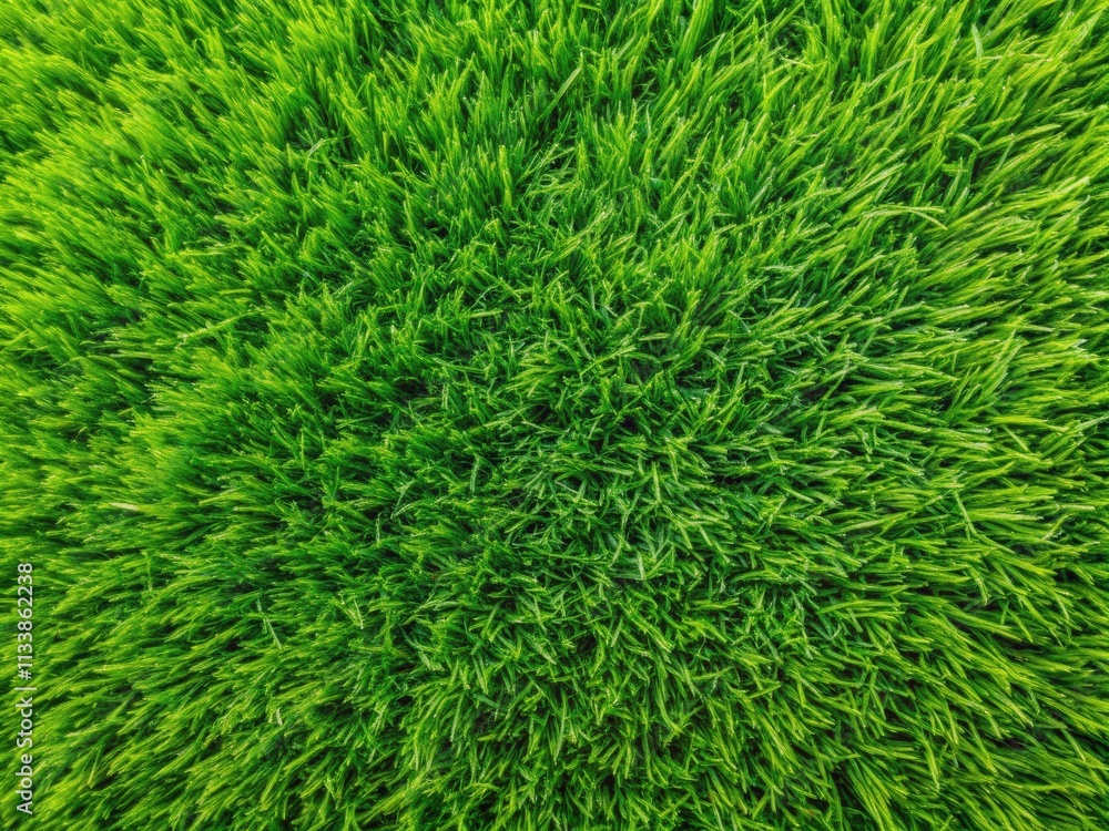 Minimalist photo: overhead shot of vibrant green grass texture. Ideal background image. Minimalist photo: overhead shot of vibrant green grass texture. Ideal background image.