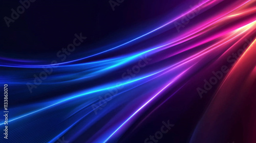 abstract colorful background with lines and waves