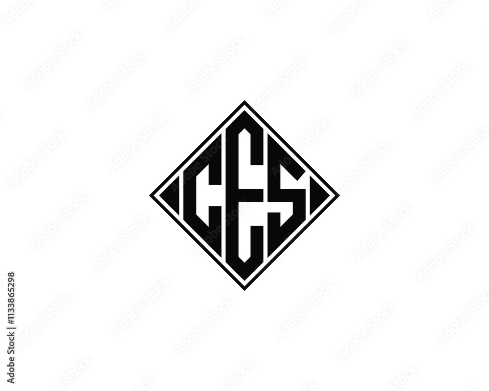 CES logo design vector template. CES CES logo design vector template. CES